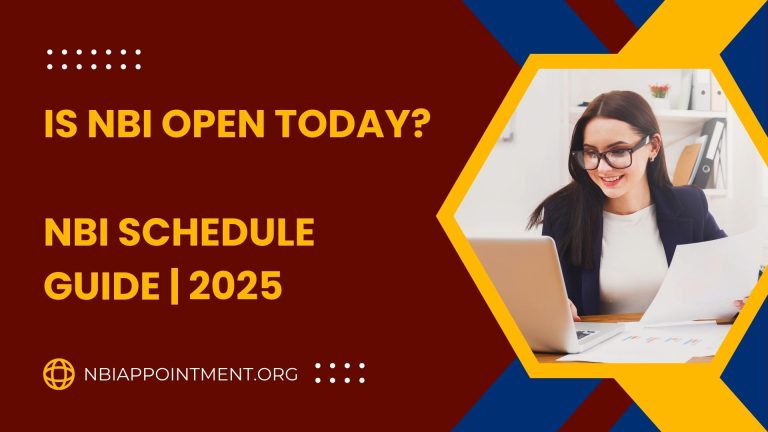 Is NBI Open Today - NBI Schedule