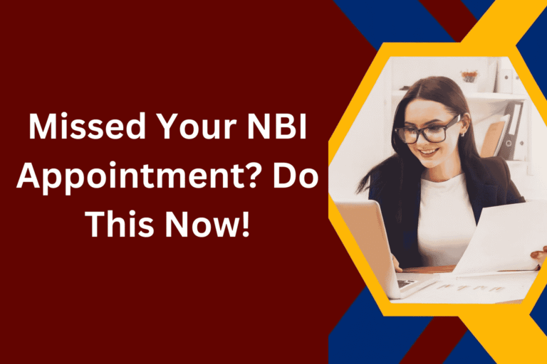 Missed Your NBI Appointment Do This Now!